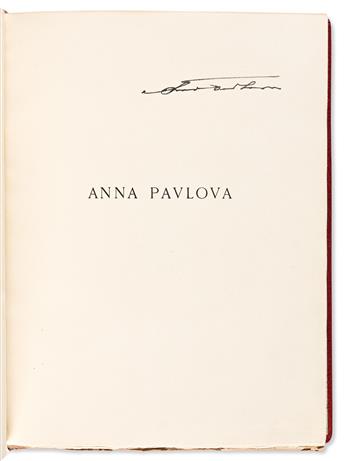Pavlova, Anna (1881-1931) & Valerian Svetloff (1860-1934) Anna Pavlova, Signed Limited Edition.